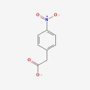 molecular formula C8H6NO4- B1239239 (4-Nitrophenyl)acetate 