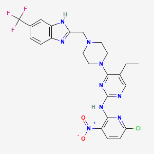 molecular formula C24H23ClF3N9O2 B12392412 S6K2-IN-1 