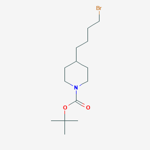 molecular formula C14H26BrNO2 B123925 1-Boc-4-(4-bromobutyl)piperidine CAS No. 142355-81-5