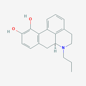 molecular formula C19H21NO2 B1239258 (6aS)-6-propyl-5,6,6a,7-tetrahydro-4H-dibenzo[de,g]quinoline-10,11-diol 