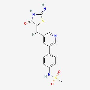 molecular formula C16H14N4O3S2 B12392608 CVM-05-002 