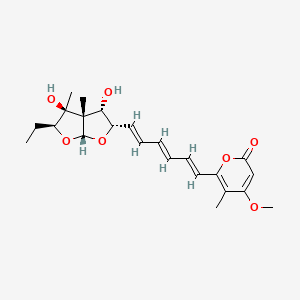 6-[(1E,3E,5E)-6-[(2S,3S,3aS,4S,5S,6aR)-2-ethyl-3,4-dihydroxy-3,3a-dimethyl-2,4,5,6a-tetrahydrofuro[2,3-b]furan-5-yl]hexa-1,3,5-trienyl]-4-methoxy-5-methylpyran-2-one