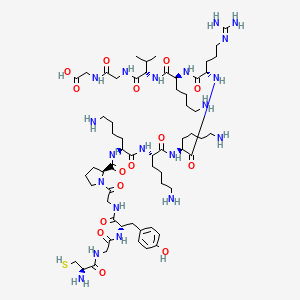 molecular formula C60H104N20O15S B12392954 Cys-Gly-Tyr-Gly-Pro-Lys-Lys-Lys-Arg-Lys-Val-Gly-Gly 