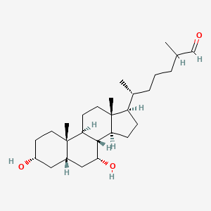 3alpha,7alpha-Dihydroxy-5beta-cholestan-26-al