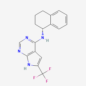 molecular formula C17H15F3N4 B12393112 (Rac)-MTK458 CAS No. 2499962-58-0