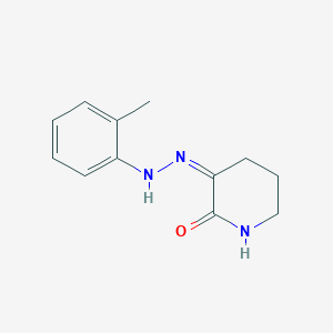 (3Z)-3-[(2-methylphenyl)hydrazinylidene]piperidin-2-one