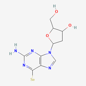 molecular formula C10H12N5O3Se B1239321 Guanosine, 2'-deoxy-6-seleno- CAS No. 37025-80-2