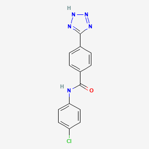 molecular formula C14H10ClN5O B12393220 Xanthine oxidoreductase-IN-3 CAS No. 651769-78-7