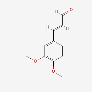 molecular formula C11H12O3 B1239328 3,4-Dimethoxy cinnamaldehyde CAS No. 4497-40-9