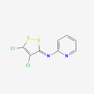 molecular formula C8H4Cl2N2S2 B1239333 N-[(3Z)-4,5-dichloro-3H-1,2-dithiol-3-ylidene]pyridin-2-amine 