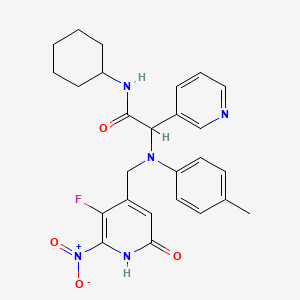 molecular formula C26H28FN5O4 B12393371 SARS-CoV-2-IN-50 