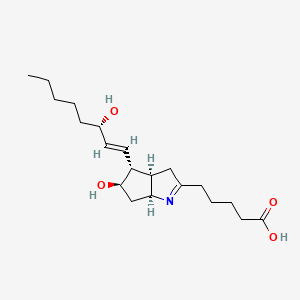 molecular formula C20H33NO4 B1239352 Nitriloprostaglandin I2 CAS No. 67496-60-0