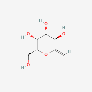 molecular formula C8H14O5 B1239353 3,7-Anhydro-1,2-dideoxygalacto-oct-2-enitol CAS No. 85230-66-6