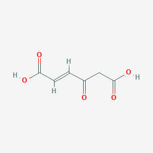 molecular formula C6H6O5 B1239355 Fumarylacetic acid 