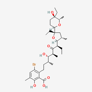 molecular formula C34H53BrO8 B1239357 Bromolasalocid CAS No. 38784-08-6