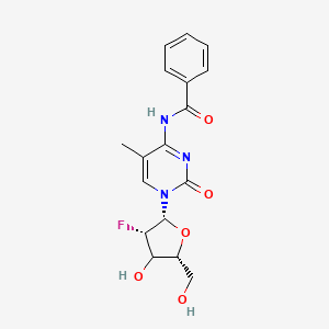 molecular formula C17H18FN3O5 B12393675 2'-Deoxy-2'-fluoro-N4-benzoyl-5-methylcytidine 