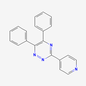 molecular formula C20H14N4 B1239370 5,6-Diphenyl-3-pyridin-4-yl-1,2,4-triazine 