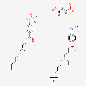 molecular formula C46H78F2N4O10S2 B1239376 Trecetilide fumarate CAS No. 191349-60-7