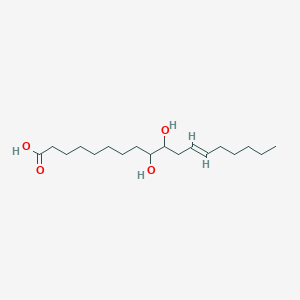 molecular formula C18H34O4 B1239405 9,10-Dihydroxy-12-octadecenoic acid 