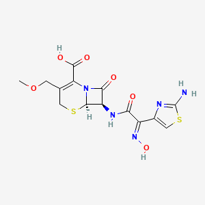 molecular formula C14H15N5O6S2 B1239440 Cefdaloxime 