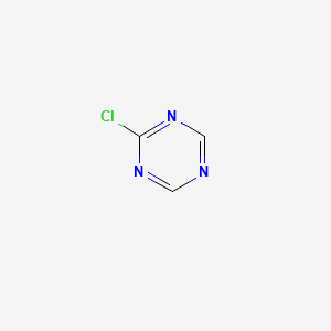 molecular formula C3H2ClN3 B1239457 2-Chloro-1,3,5-triazine CAS No. 6153-86-2
