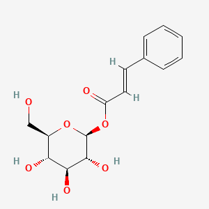 molecular formula C15H18O7 B1239459 1-O-trans-Cinnamoyl-beta-D-glucopyranose CAS No. 40004-96-4