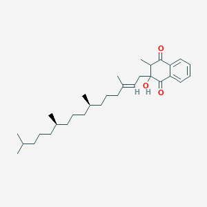 molecular formula C31H48O3 B1239460 3-Hydroxy-2-methyl-3-phytyl-2,3-dihydro-1,4-naphthoquinone 