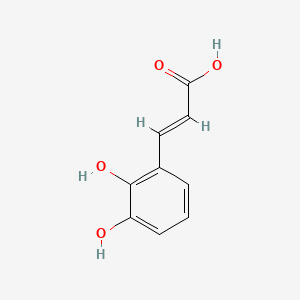 molecular formula C9H8O4 B1239463 3-(2,3-dihydroxyphenyl)prop-2-enoic acid CAS No. 31082-90-3