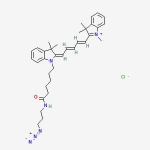 molecular formula C35H45ClN6O B12394742 Cyanine5 azide chloride 