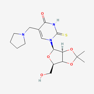 2',3'-O-Isopropylidene-5-pyrrolidinomethyl-2-thiouridine