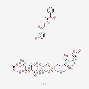 molecular formula C62H90ClNO18 B1239489 Ildamen-novodigal CAS No. 57607-36-0