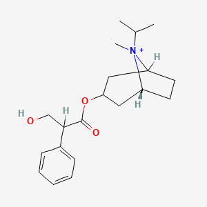 3-hydroxy-2-phenylpropanoic acid [(5R)-8-methyl-8-propan-2-yl-8-azoniabicyclo[3.2.1]octan-3-yl] ester