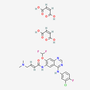 molecular formula C29H27ClF3N5O10 B12395062 Mefatinib CAS No. 1989592-50-8