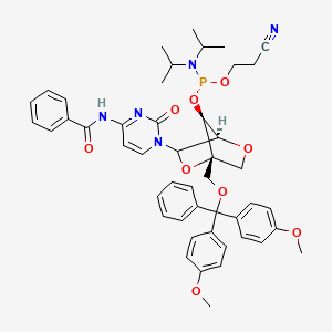 molecular formula C47H52N5O9P B12395101 DMTr-LNA-C(Bz)-3-CED-phosphoramidite 