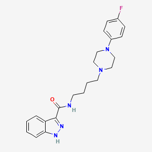 molecular formula C22H26FN5O B12395181 Antipsychotic agent-2 