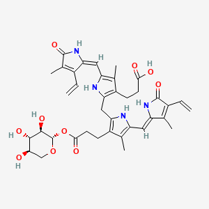 molecular formula C38H44N4O10 B1239524 Bilirubin xyloside CAS No. 36570-69-1