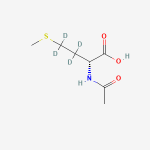molecular formula C7H13NO3S B12395258 N-Acetyl-D-methionine-d4 