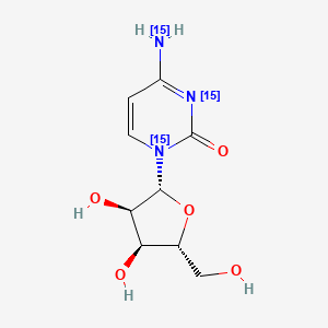molecular formula C9H13N3O5 B12395270 Cytidine-15N3 