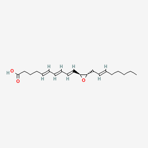 molecular formula C20H30O3 B1239544 (5E,7E,9E)-10-[(2S,3S)-3-[(E)-oct-2-enyl]oxiran-2-yl]deca-5,7,9-trienoic acid CAS No. 95722-34-2