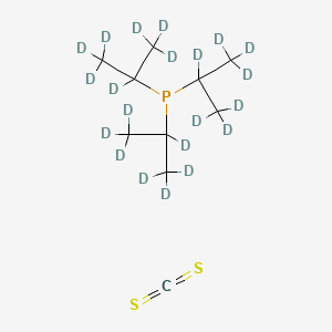 molecular formula C10H21PS2 B12395508 Tri-iso-propyl-d21-phosphine carbon disulfide complex-d21 