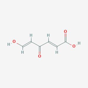 molecular formula C6H6O4 B1239565 (2E,4Z)-4-hydroxy-6-oxohexa-2,4-dienoic acid 