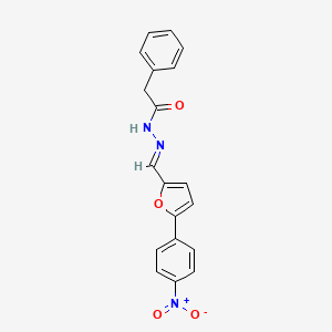 N'-{(E)-[5-(4-nitrophenyl)furan-2-yl]methylidene}-2-phenylacetohydrazide