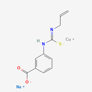 molecular formula C11H10CuN2NaO2S B1239618 Ebesal 