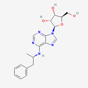 (2R,3S,4R,5R)-2-(hydroxymethyl)-5-[6-[[(2S)-1-phenylpropan-2-yl]amino]purin-9-yl]oxolane-3,4-diol