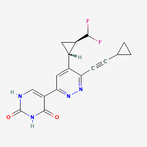 molecular formula C17H14F2N4O2 B12396395 CD73-IN-12 