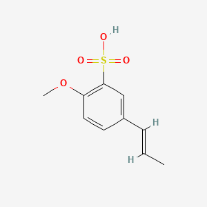 2-methoxy-5-[(E)-prop-1-enyl]benzenesulfonic acid