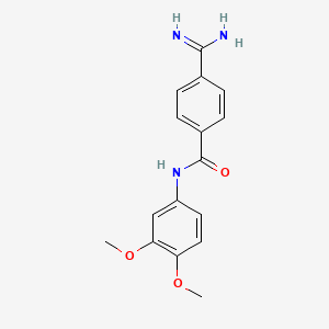 4-Amidinobenzoic acid 3',4'-dimethoxyanilide