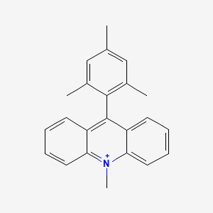 molecular formula C23H22N+ B1239669 9-Mesityl-10-methylacridinium CAS No. 674783-96-1