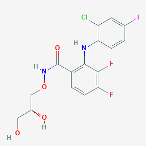 molecular formula C16H14ClF2IN2O4 B12396701 (R)-PD 0325901CL 