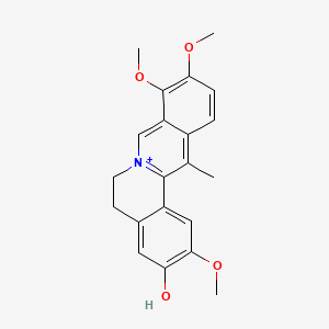 molecular formula C21H22NO4+ B1239679 Dehydrocorybulbine 